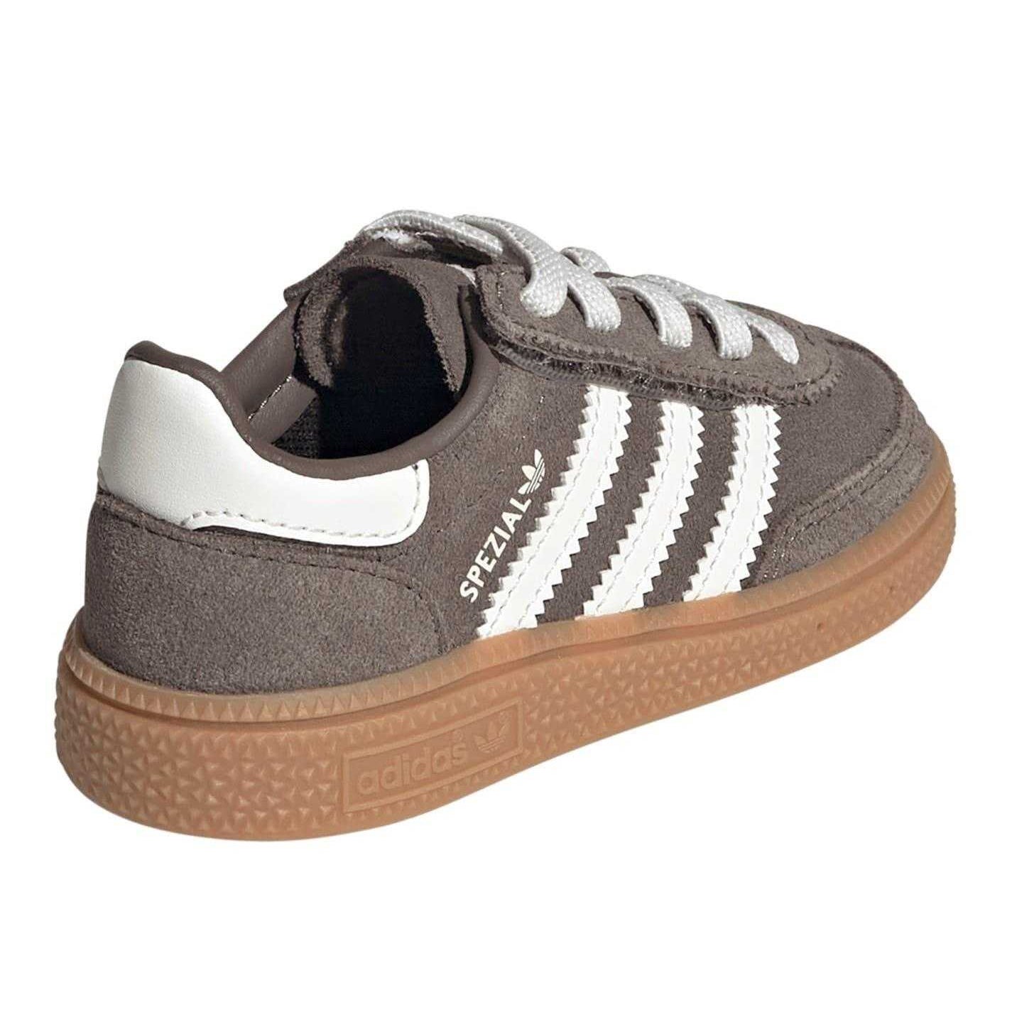 Brown - Back - Adidas Childrens-Kids Spezial Stripes Suede Trainers
