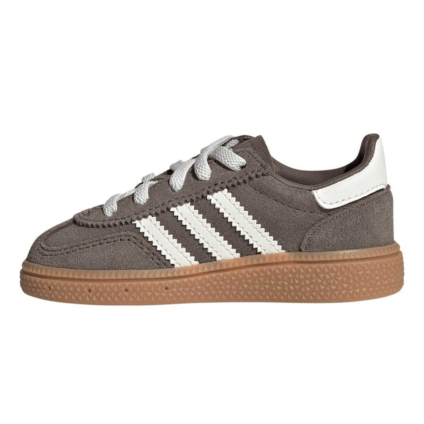 Brown - Side - Adidas Childrens-Kids Spezial Stripes Suede Trainers