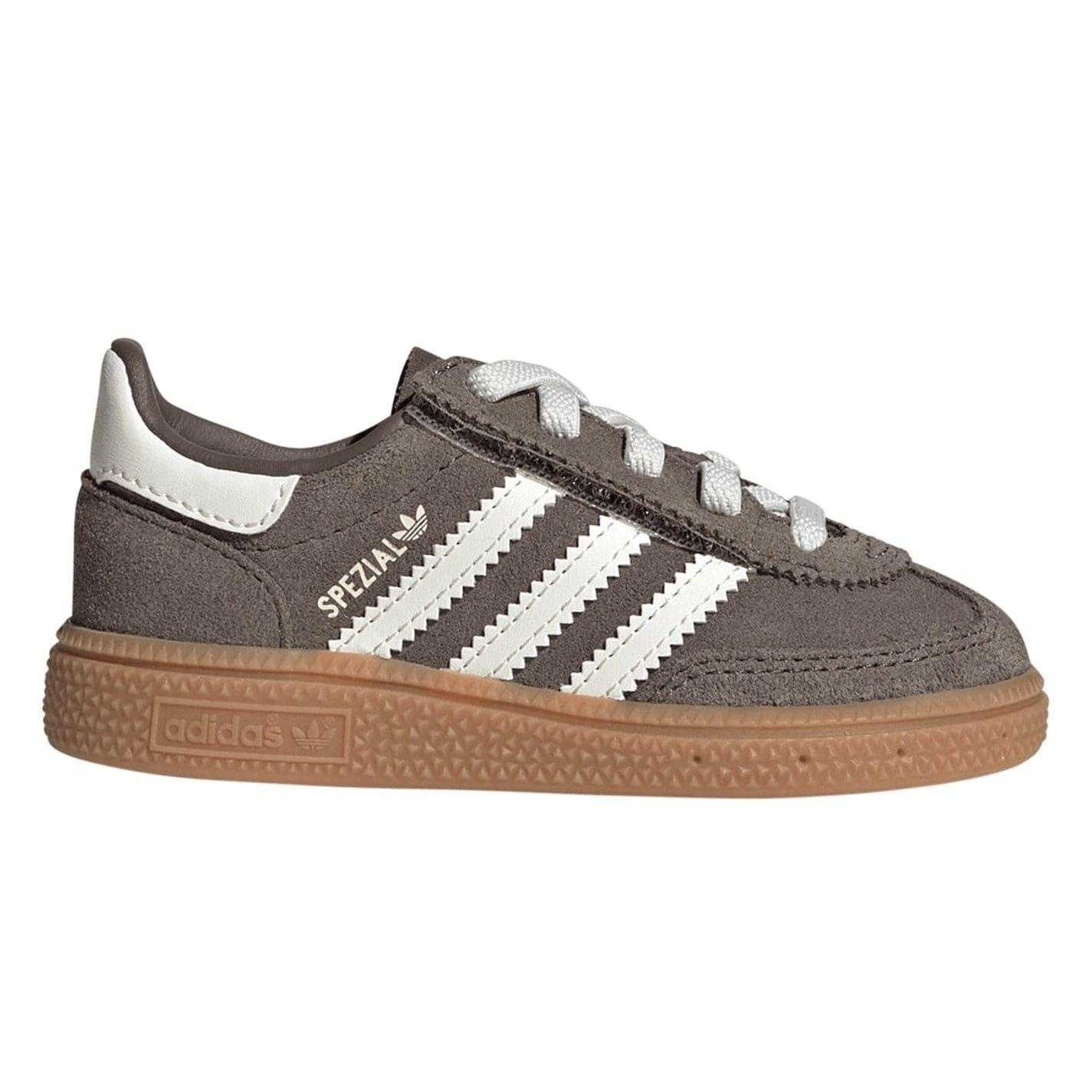 Brown - Lifestyle - Adidas Childrens-Kids Spezial Stripes Suede Trainers