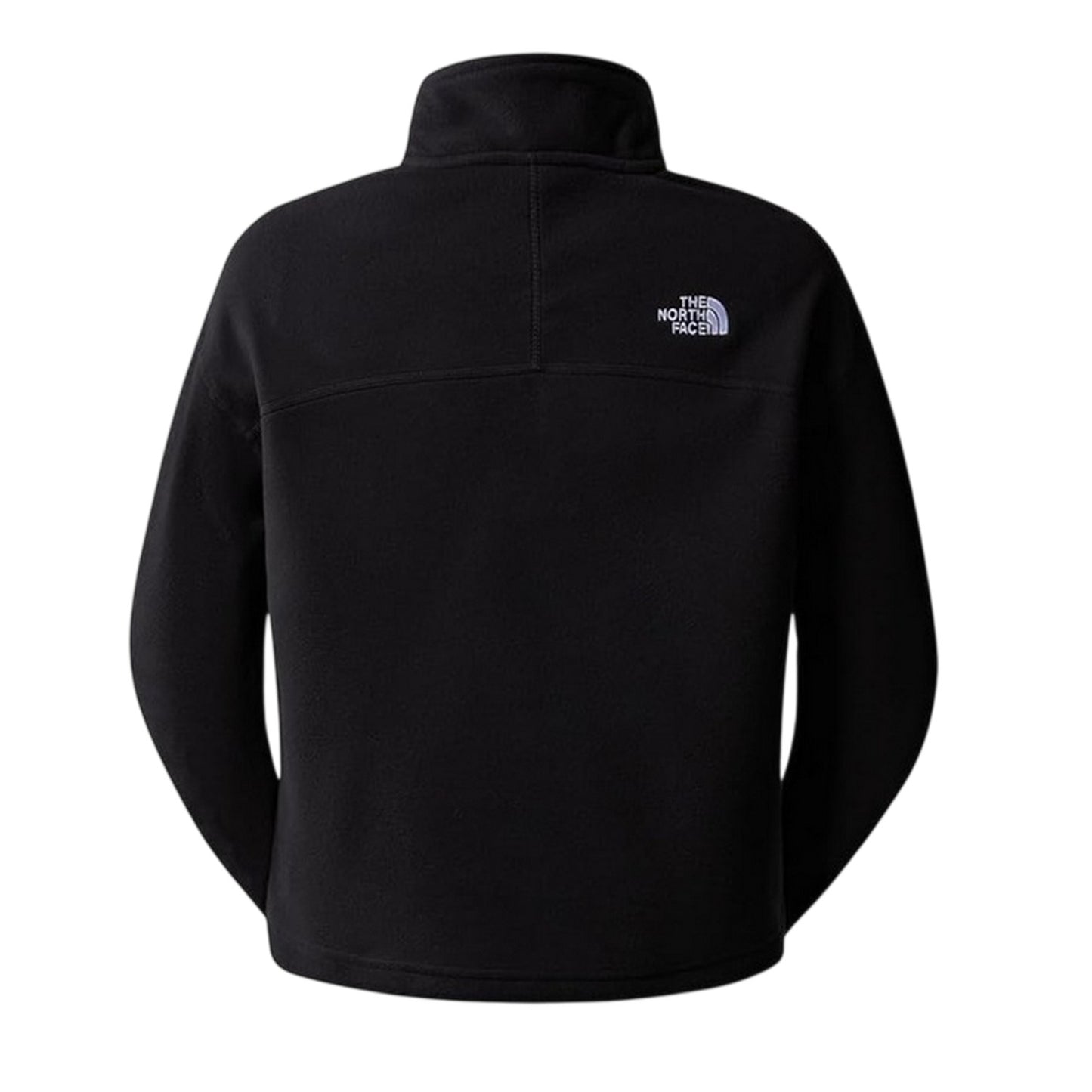 Black - Back - The North Face Womens-Ladies 100 Glacier Cropped Fleece Top