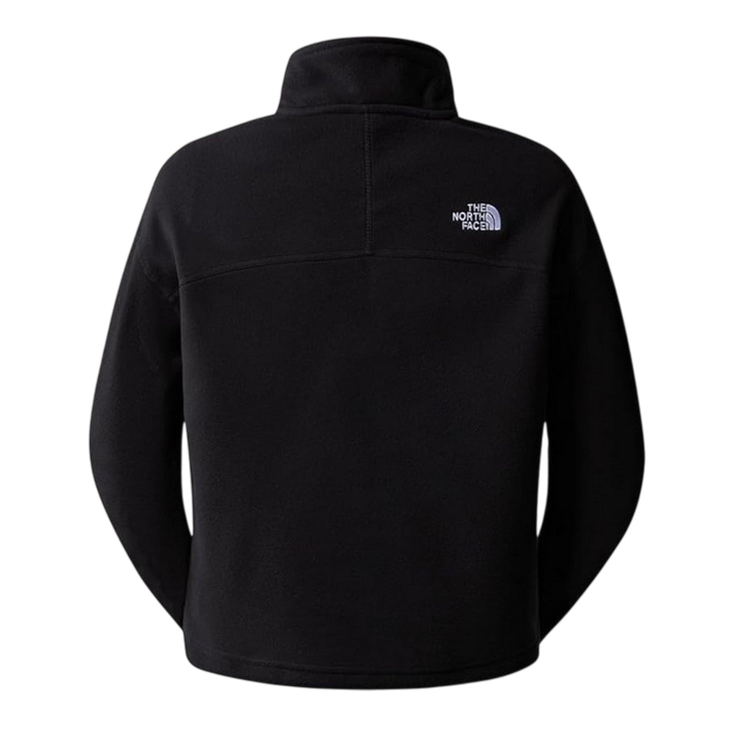 Black - Back - The North Face Womens-Ladies 100 Glacier Cropped Fleece Top