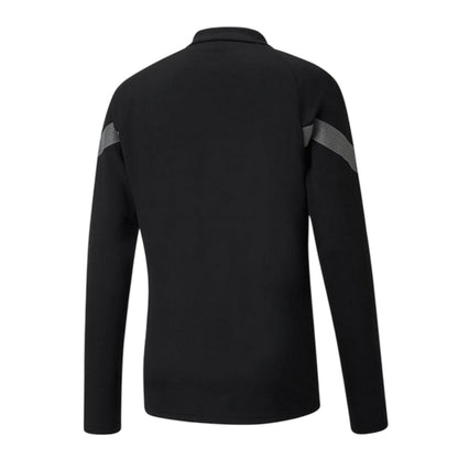 Black Print - Back - Puma Mens TeamFinal Quarter Zip Training Track Top