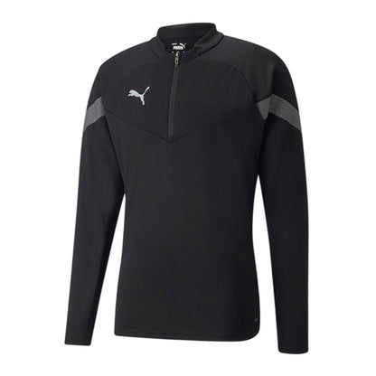 Black Print - Front - Puma Mens TeamFinal Quarter Zip Training Track Top