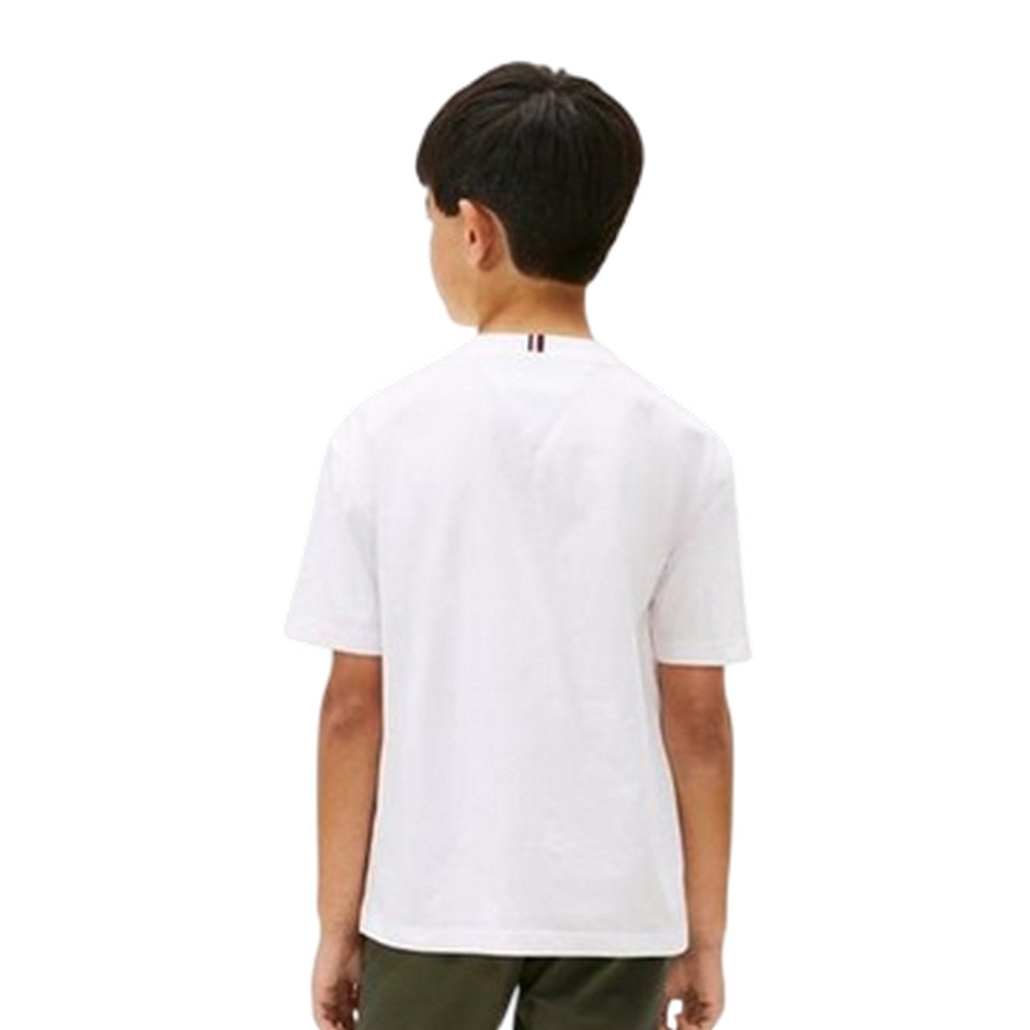 White - Back - Tommy Hilfiger Childrens-Kids Flag T-Shirt