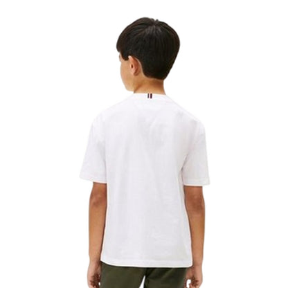 White - Back - Tommy Hilfiger Childrens-Kids Flag T-Shirt