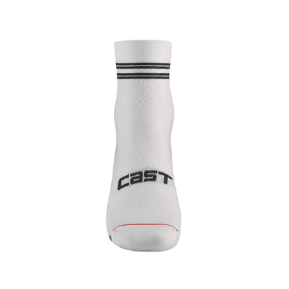 White - Back - Castelli Womens-Ladies Anima 7 Socks