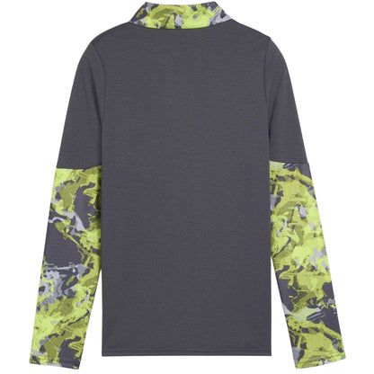 Grey - Back - Puma Childrens-Kids Quarter Zip Drill Top
