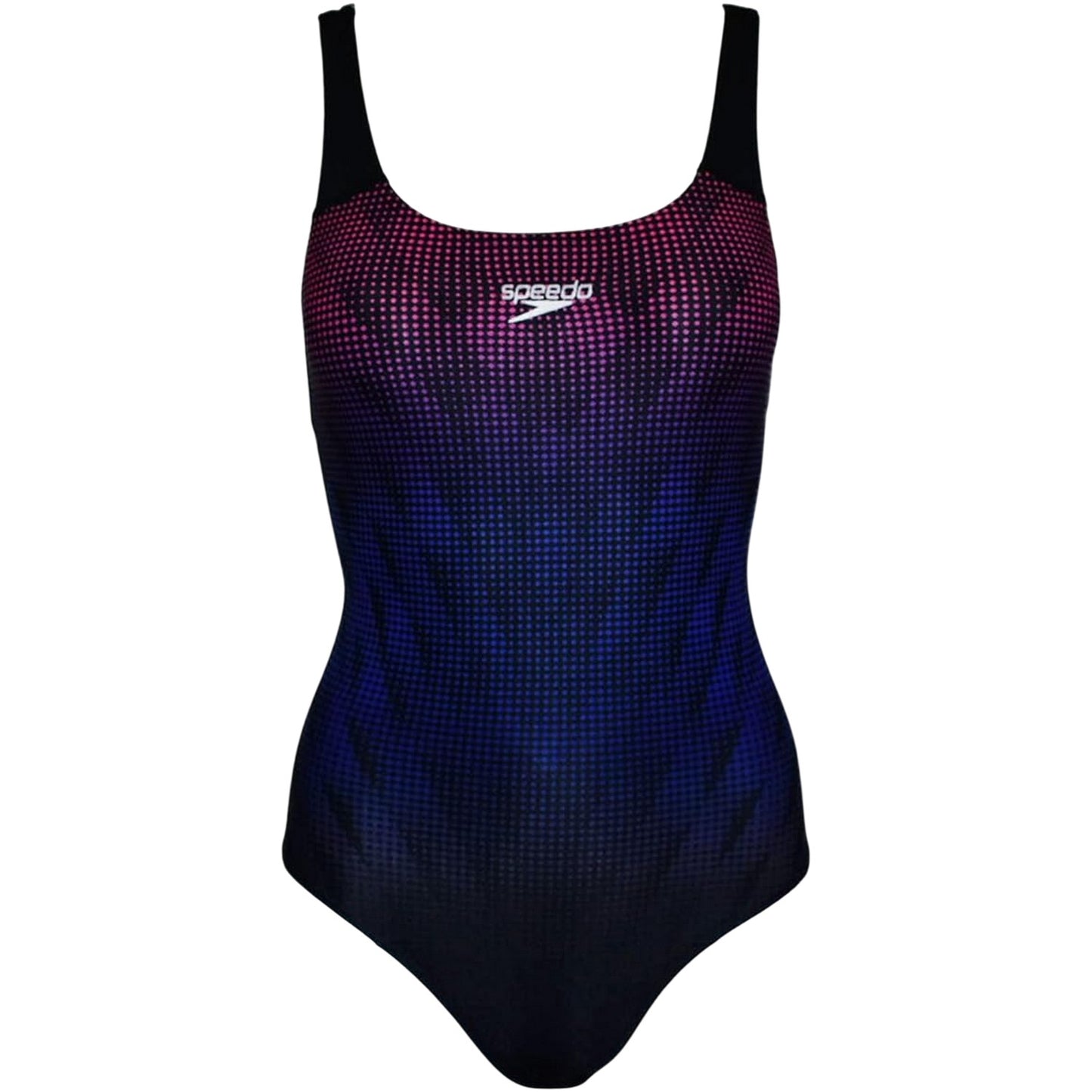 Black - Front - Speedo Womens-Ladies Digital Print One Piece Swimsuit