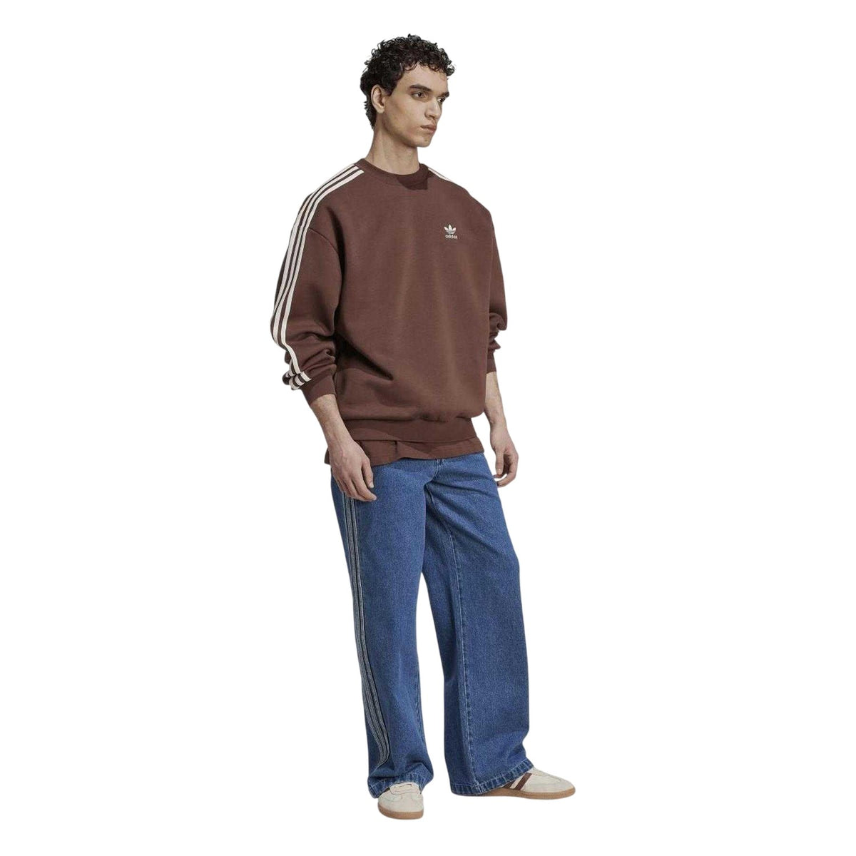 Brown - Lifestyle - Adidas Mens Oversized Sweatshirt