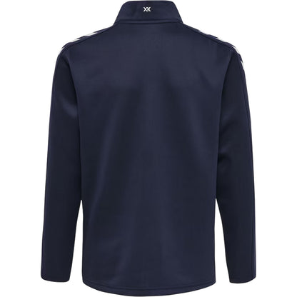 Marine - Back - Hummel Mens Zip Neck Athletic Track Jacket