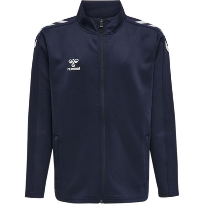 Marine - Front - Hummel Mens Zip Neck Athletic Track Jacket