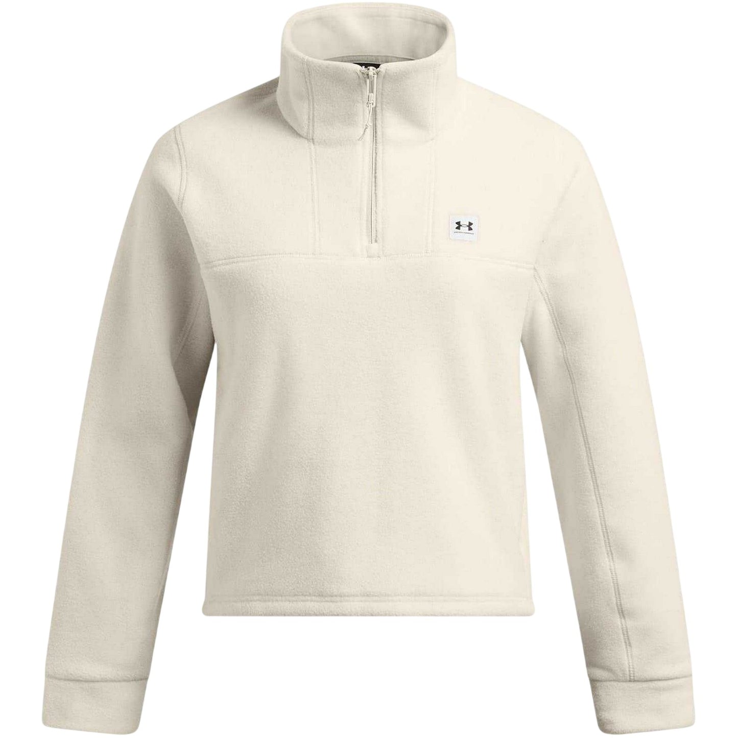 White - Front - Under Armour Womens-Ladies Expanse Zip Neck Long-Sleeved Sweatshirt