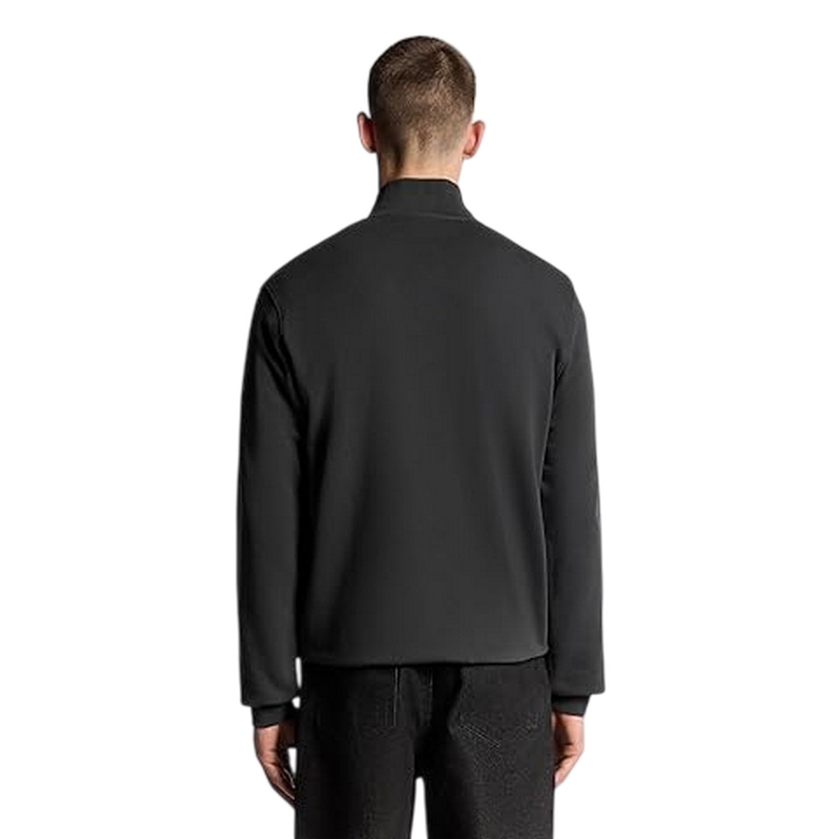 Gunmetal - Front - Lyle & Scott Mens Quarter Zip Sweatshirt