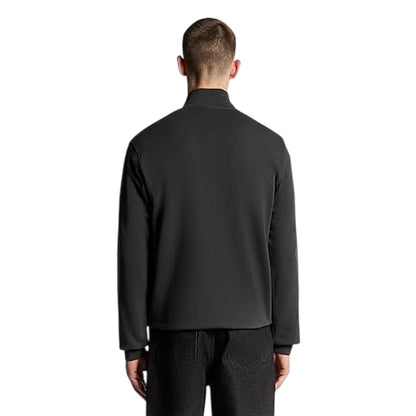Gunmetal - Front - Lyle & Scott Mens Quarter Zip Sweatshirt