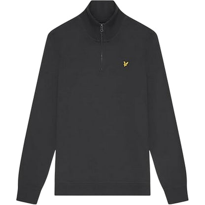 Gunmetal - Back - Lyle & Scott Mens Quarter Zip Sweatshirt