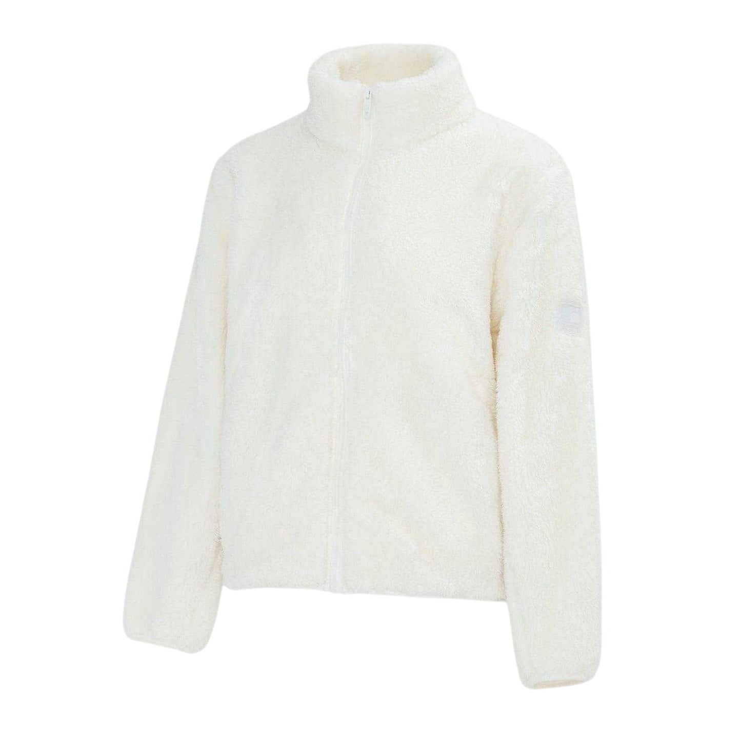 Cream - Side - SoulCal Womens-Ladies Full Zip Fleece Jacket