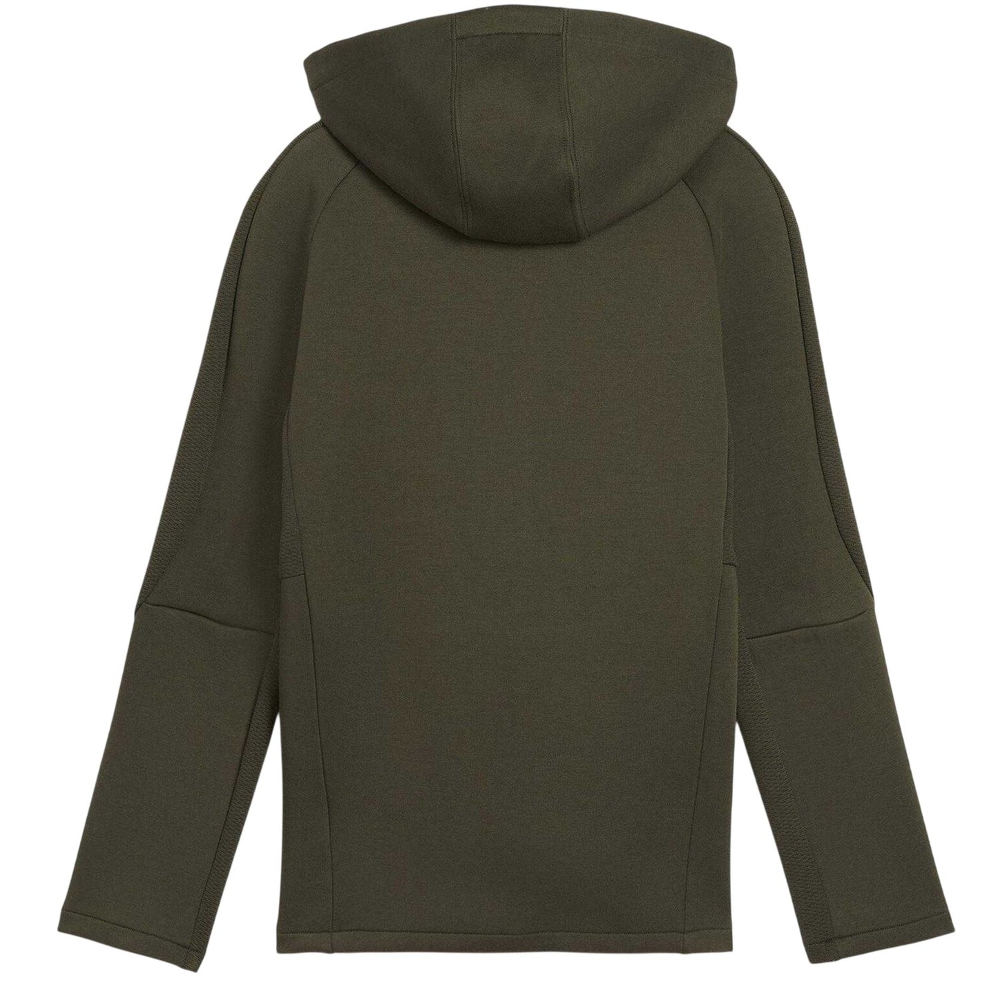 Dark Olive - Back - Puma Childrens-Kids Evostripe Full Zip Hoodie