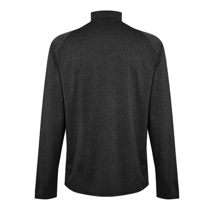 Charcoal - Back - Puma Mens Performance Quarter Zip Tailored Long-Sleeved Top