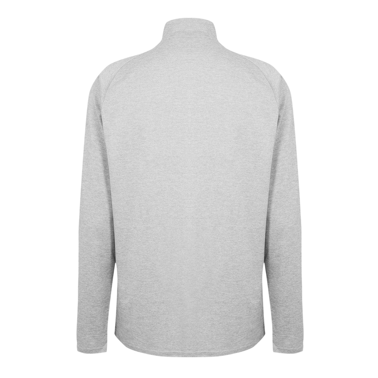 Grey - Back - Puma Mens Performance Quarter Zip Tailored Long-Sleeved Top
