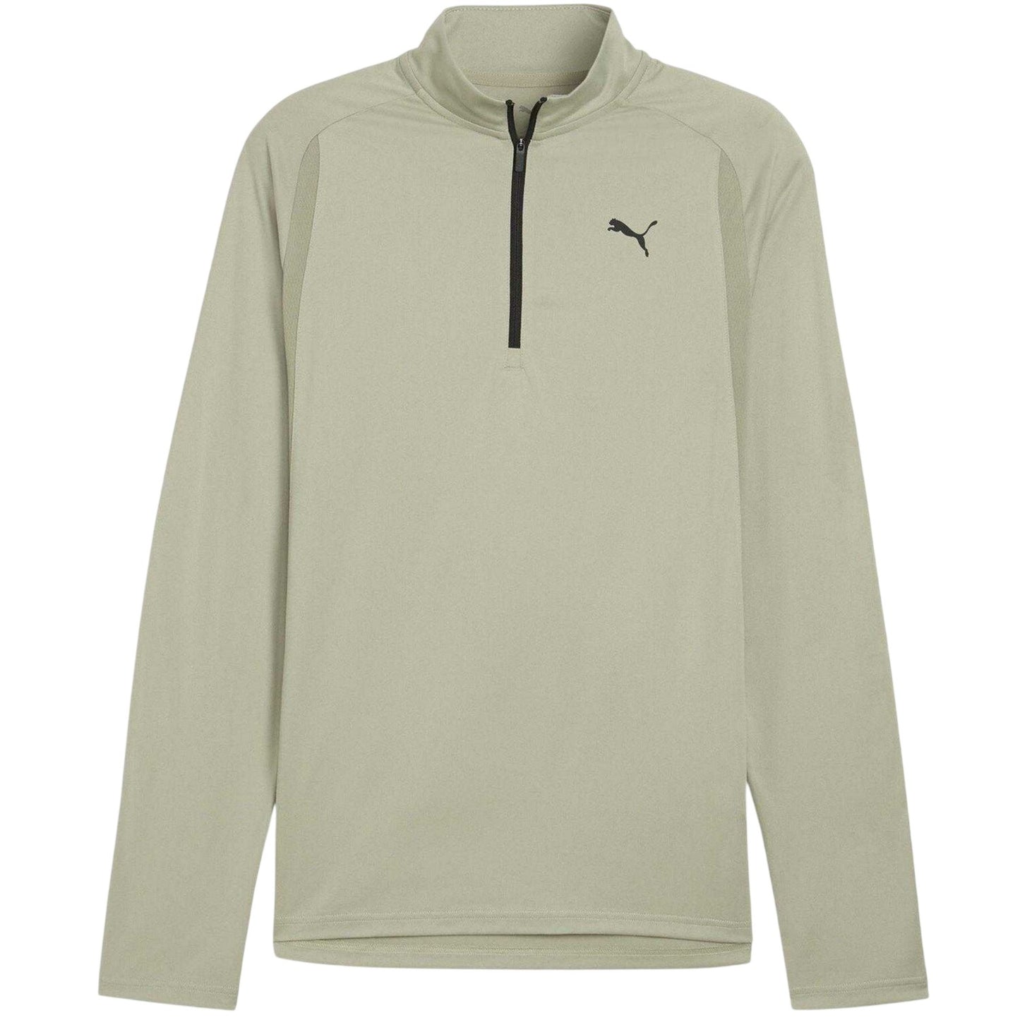 Army - Front - Puma Mens Performance Quarter Zip Tailored Long-Sleeved Top