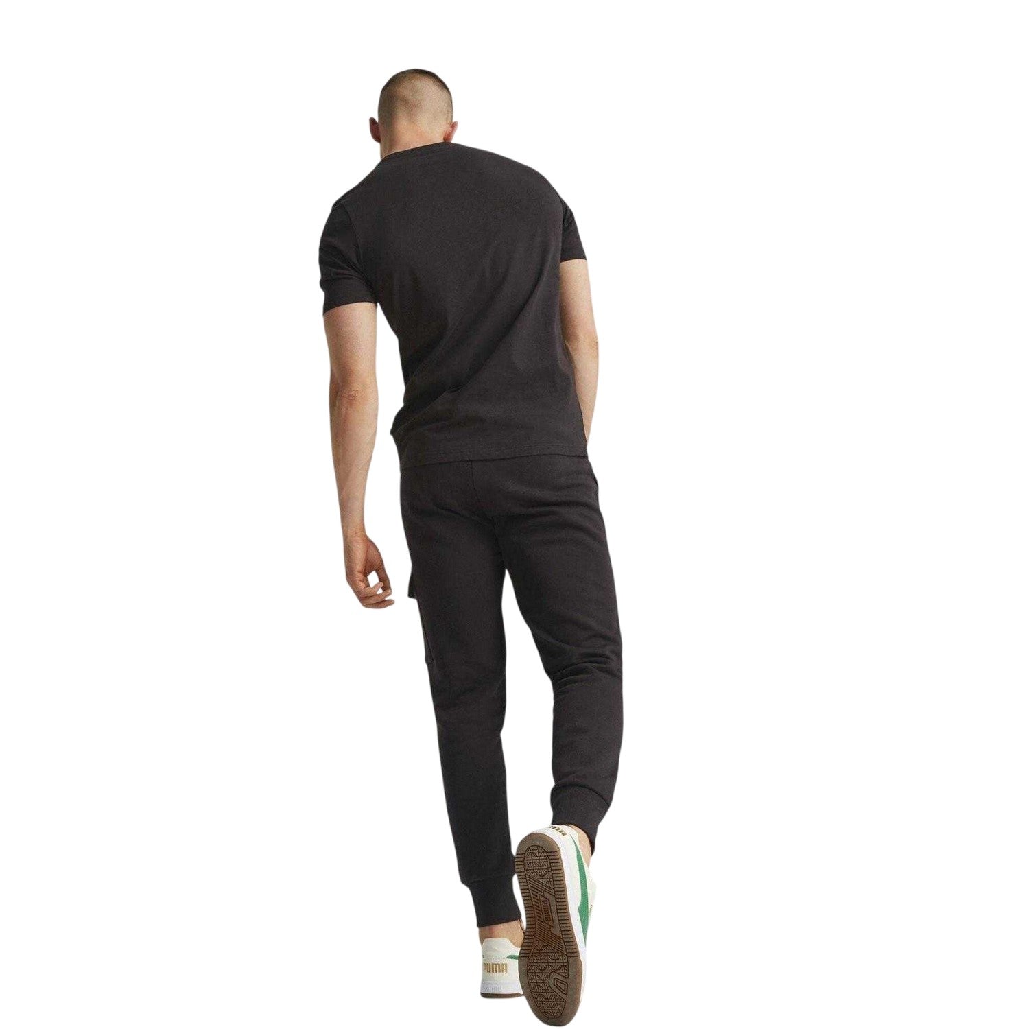 Puma Black - Lifestyle - Puma Mens Logo Regular Cargo Jogging Bottoms