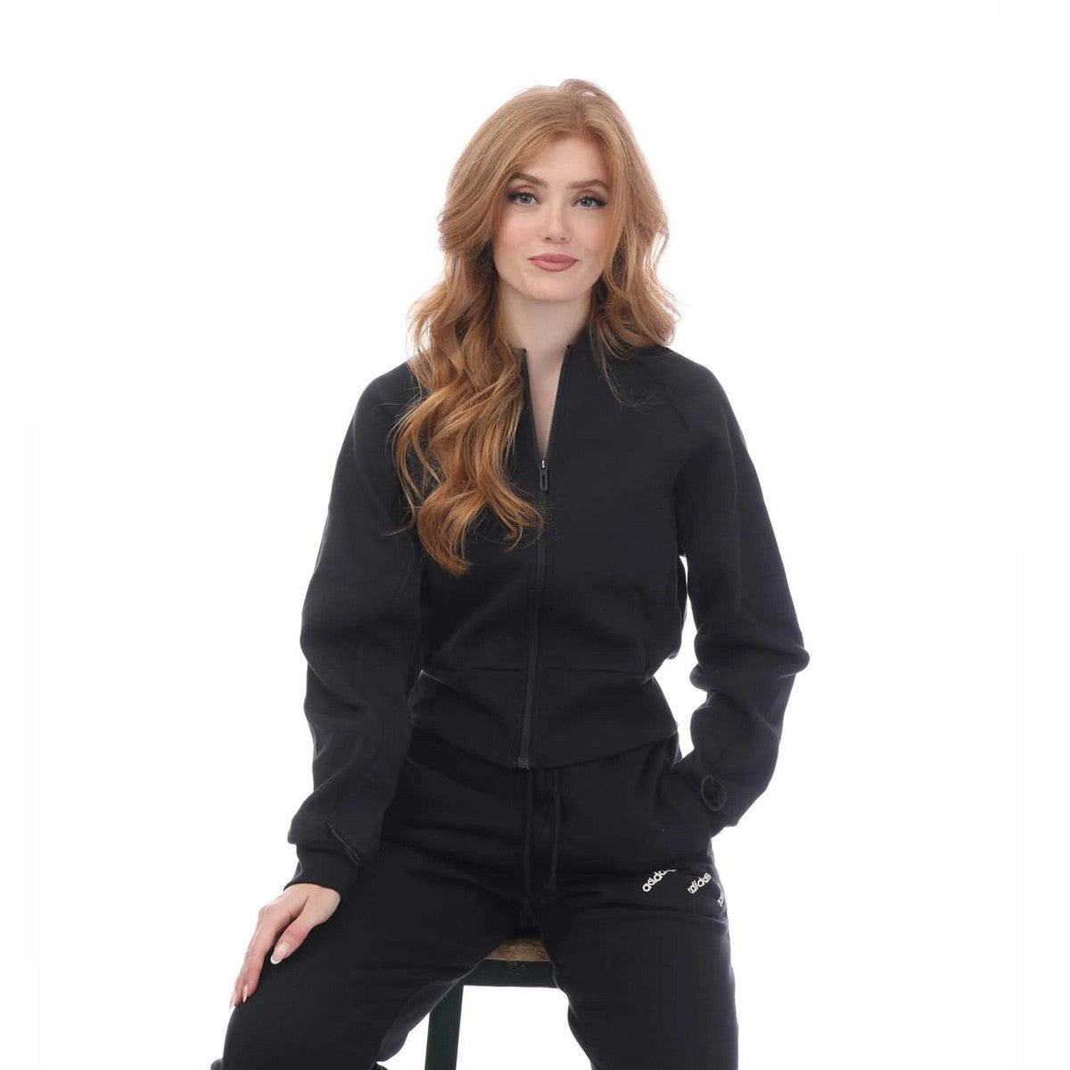 Black - Lifestyle - Adidas Womens-Ladies All-Over Print Track Top