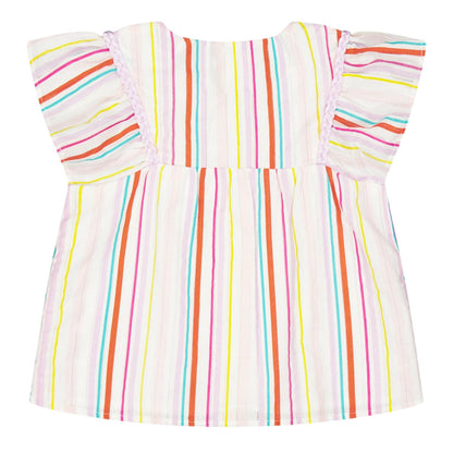 Multicoloured - Back - Carrement Beau Girls Regular Flutter T-Shirt