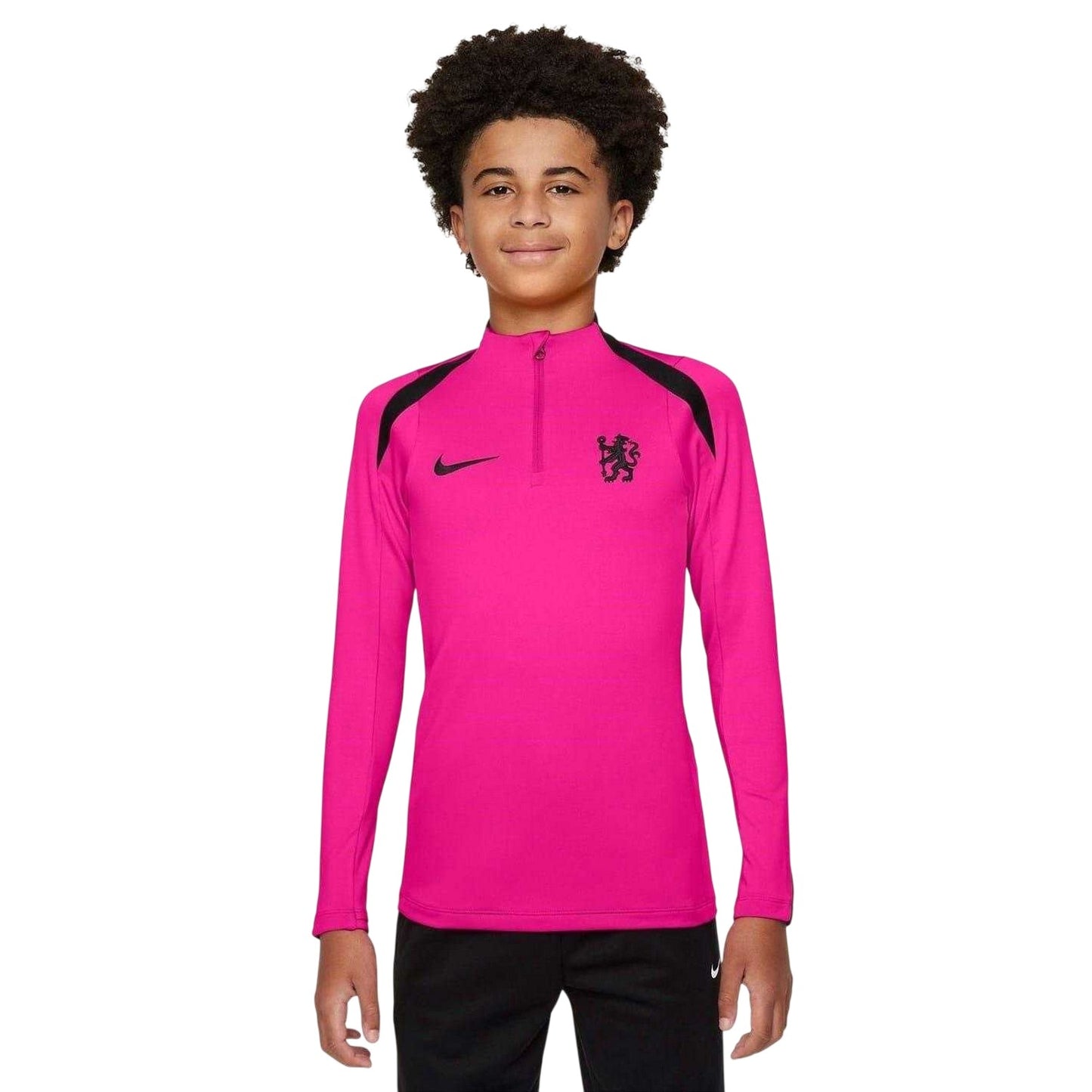 Pink - Front - Nike Childrens-Kids Strike Third Chelsea FC Drill Top