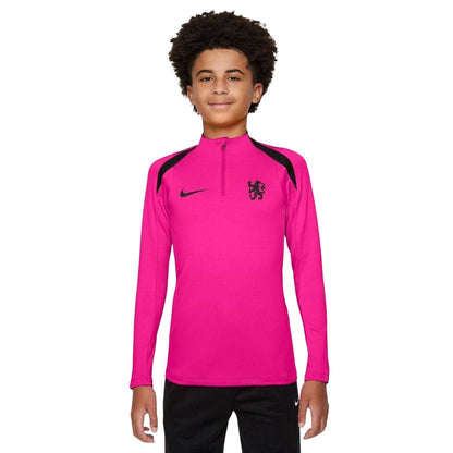 Pink - Front - Nike Childrens-Kids Strike Third Chelsea FC Drill Top