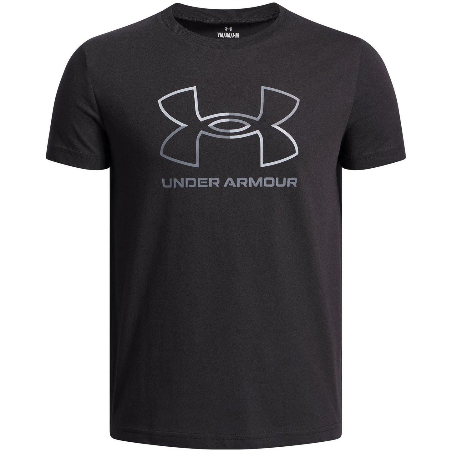 Black - Front - Under Armour Childrens-Kids Foundation Regular Short-Sleeved T-Shirt