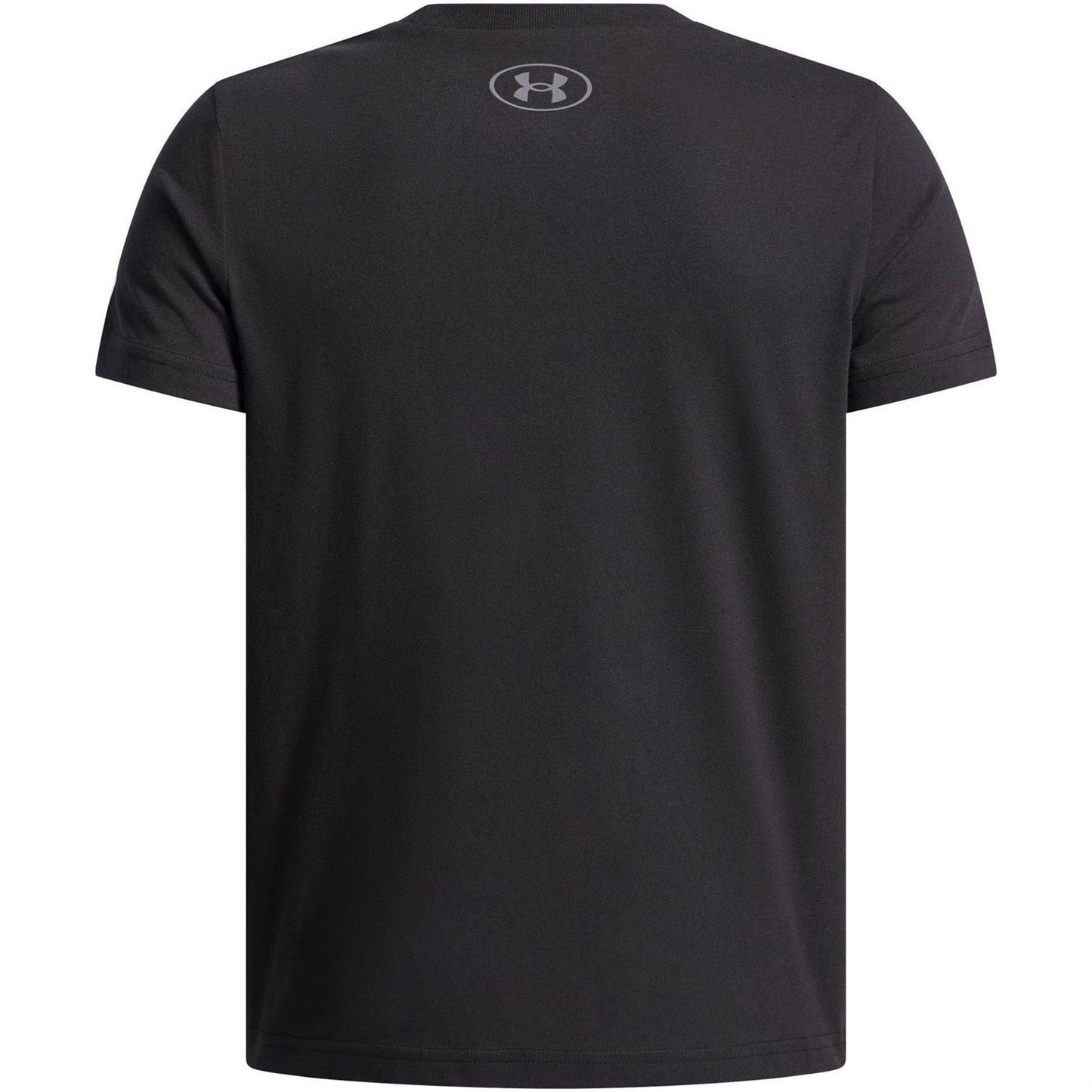 Black - Side - Under Armour Childrens-Kids Foundation Regular Short-Sleeved T-Shirt