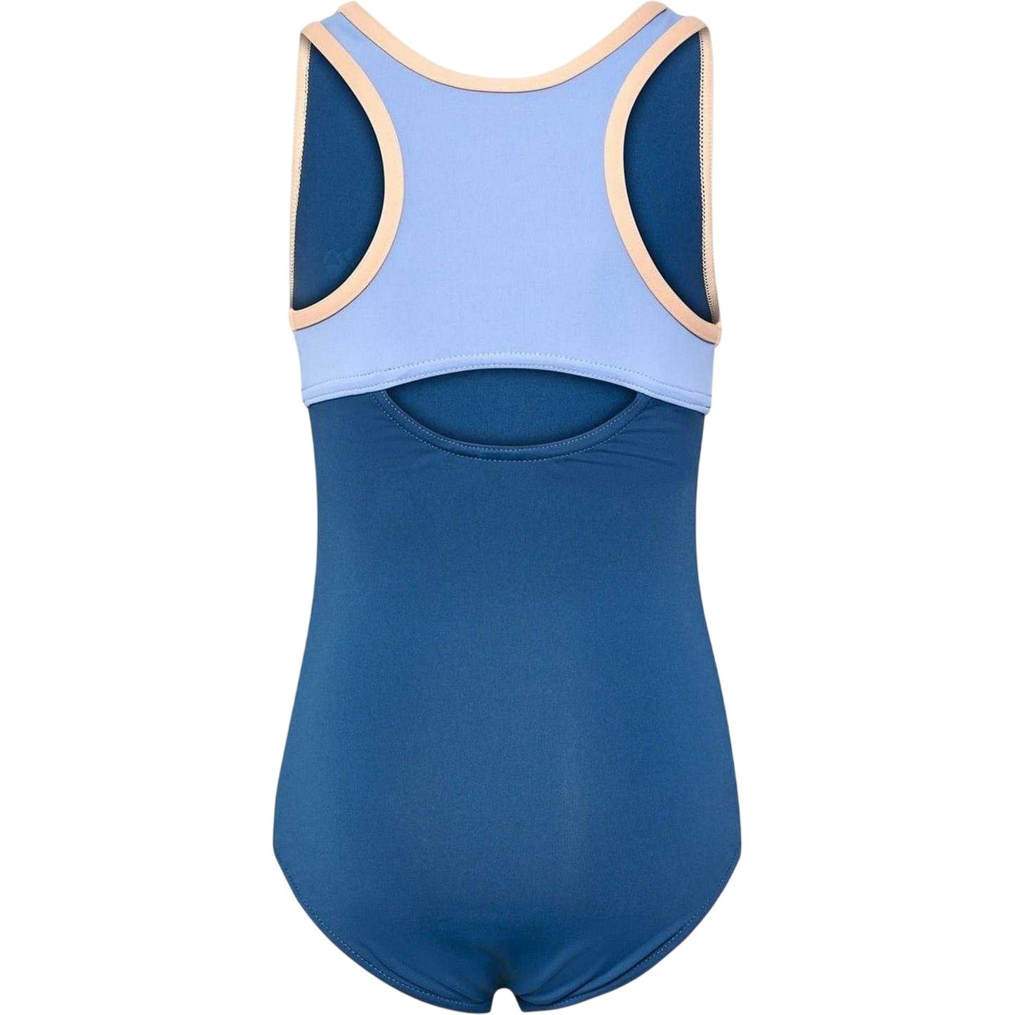 Dark Denim - Back - Hummel Girls Bell One Piece Swimsuit