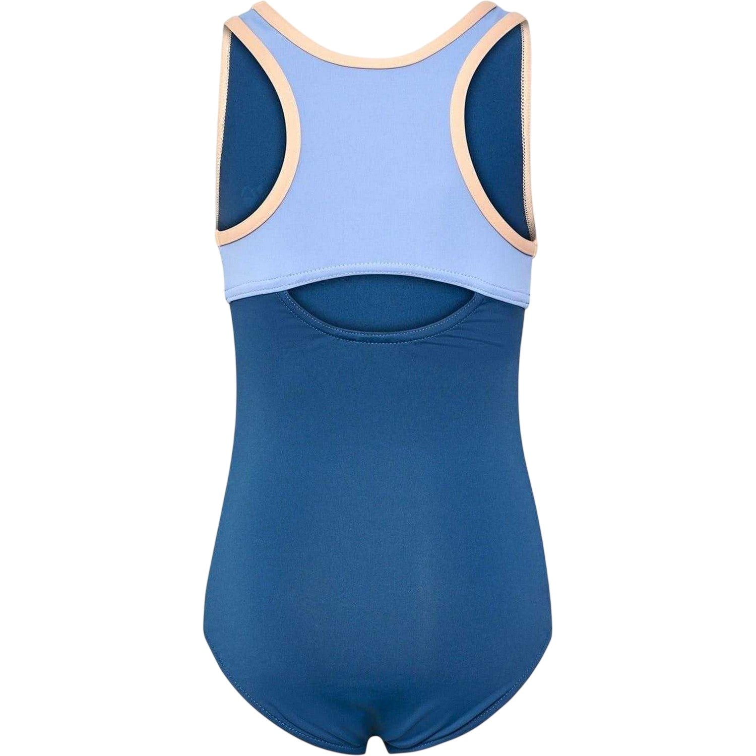 Dark Denim - Back - Hummel Girls Bell One Piece Swimsuit