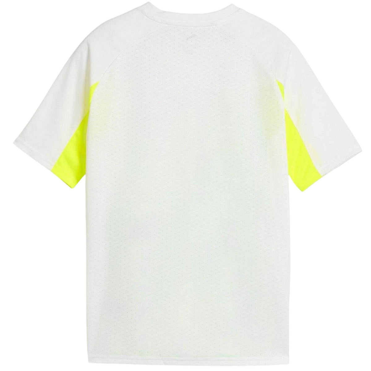 White-Yellow - Back - Puma Boys Logo Performance T-Shirt