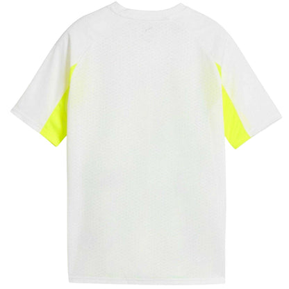White-Yellow - Back - Puma Boys Logo Performance T-Shirt