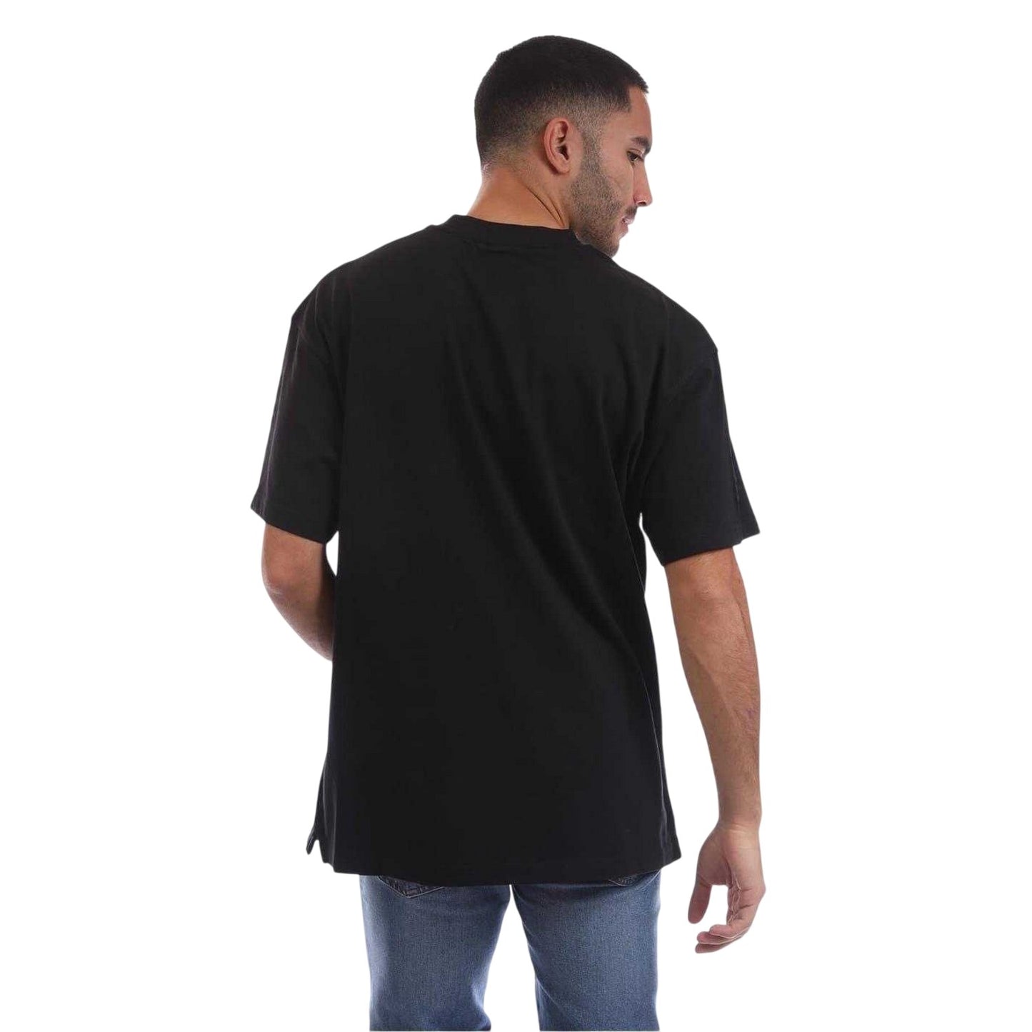 Black - Back - Avirex Mens Cunningham Oversized T-Shirt