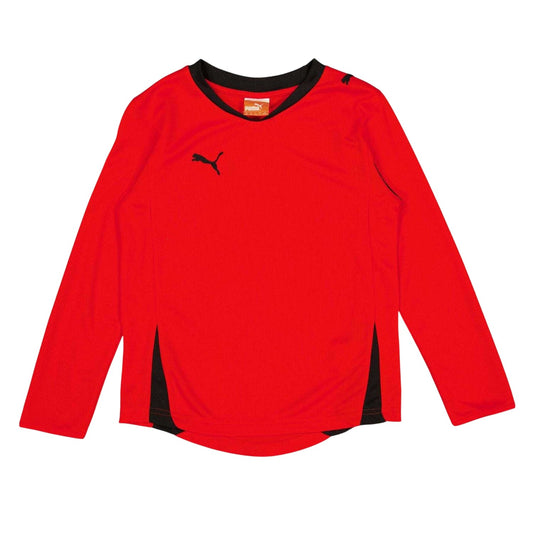 Red - Front - Puma Childrens-Kids Pwr C 5.10 Logo Long-Sleeved T-Shirt