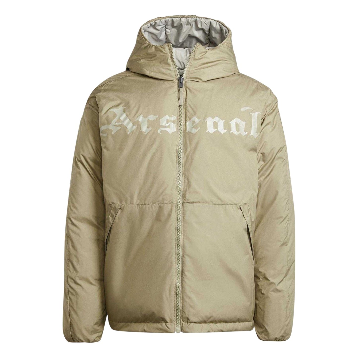 Green - Front - Adidas Mens Arsenal FC Logo Anorak