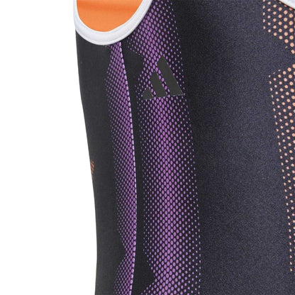 Black-White - Lifestyle - Adidas Girls Tiro One Piece Swimsuit