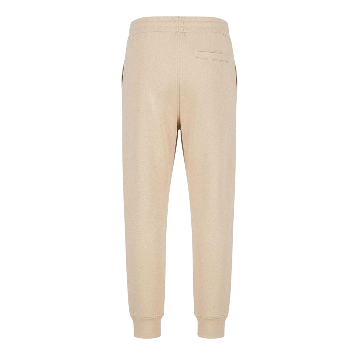 Beige - Back - Armani Exchange Mens Cotton Logo Trousers