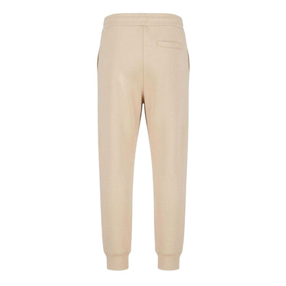 Beige - Back - Armani Exchange Mens Cotton Logo Trousers