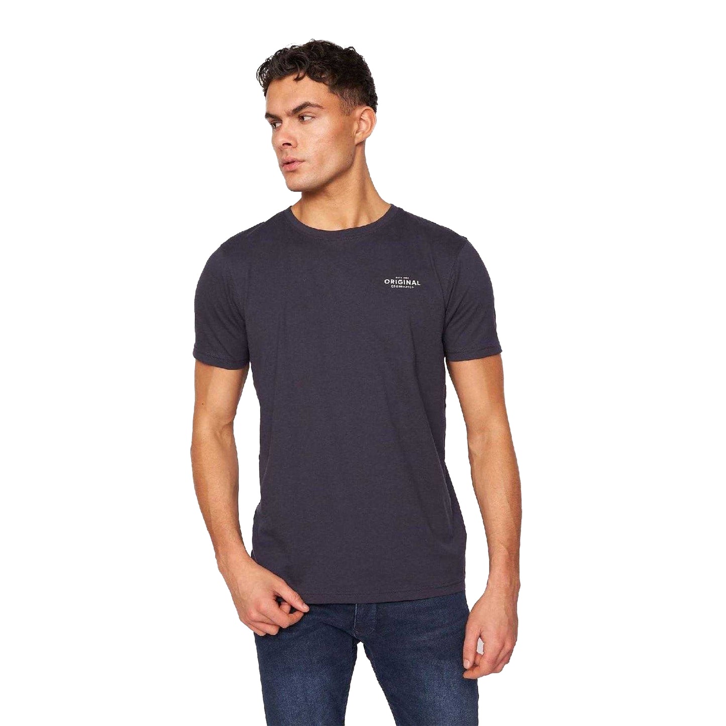 Multicoloured - Lifestyle - Crosshatch Mens Bailtee Logo Cotton T-Shirt (Pack of 5)