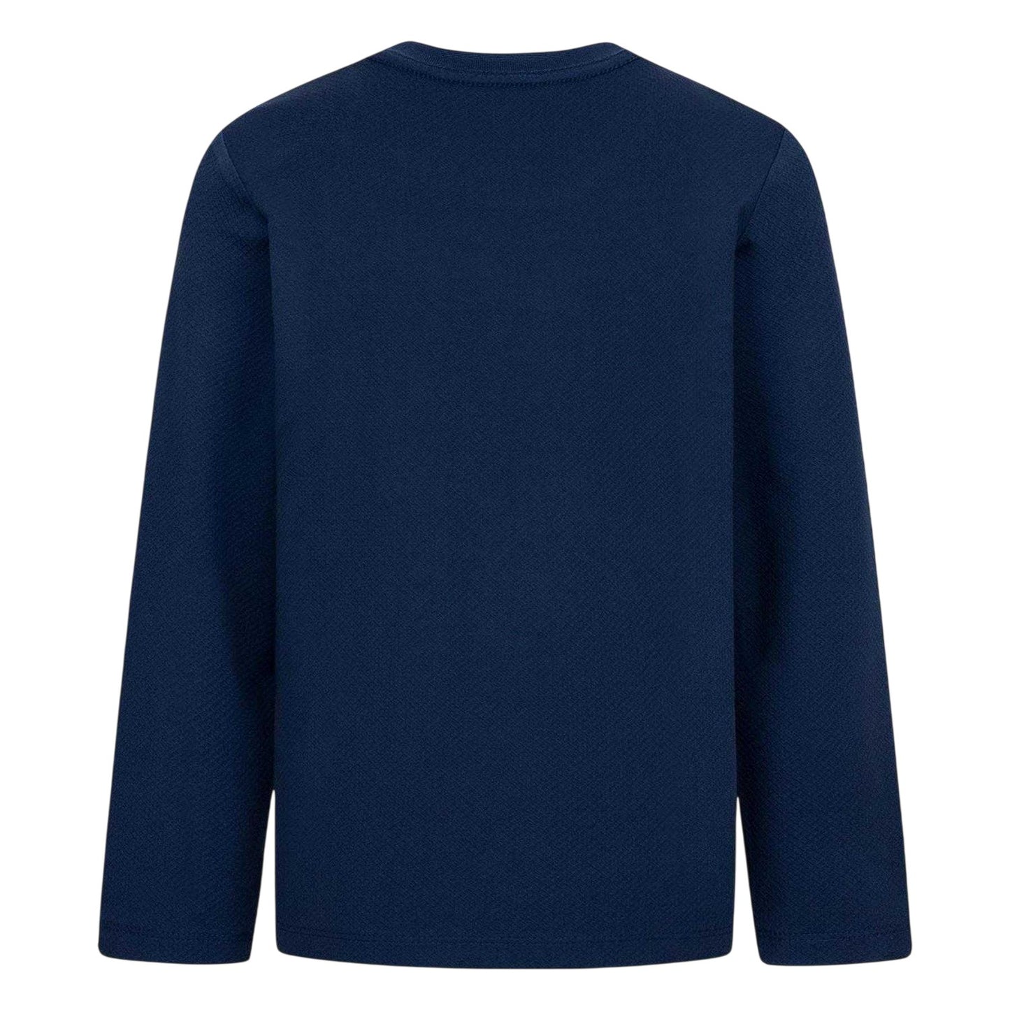 Navy - Back - Nike Boys Swoosh Long-Sleeved T-Shirt