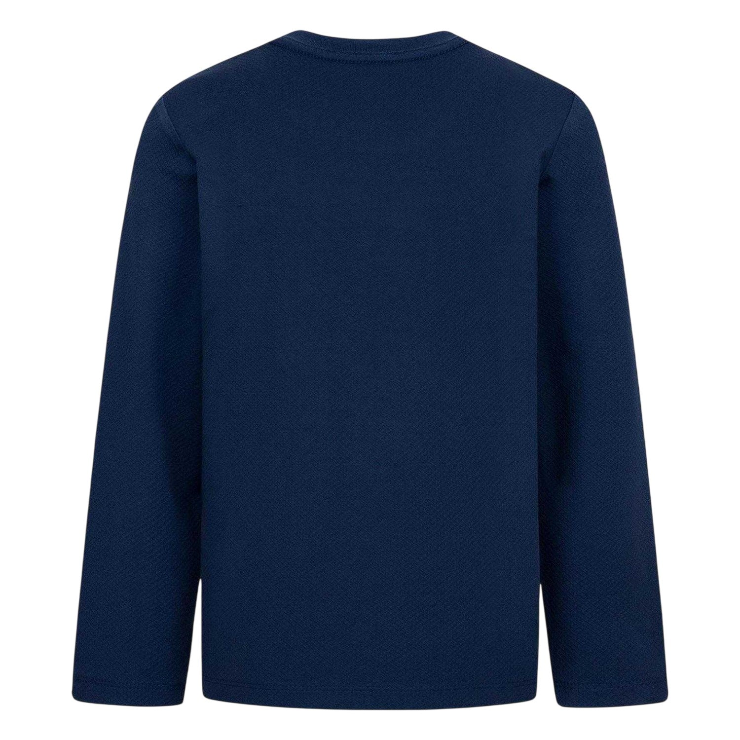 Navy - Back - Nike Boys Swoosh Long-Sleeved T-Shirt