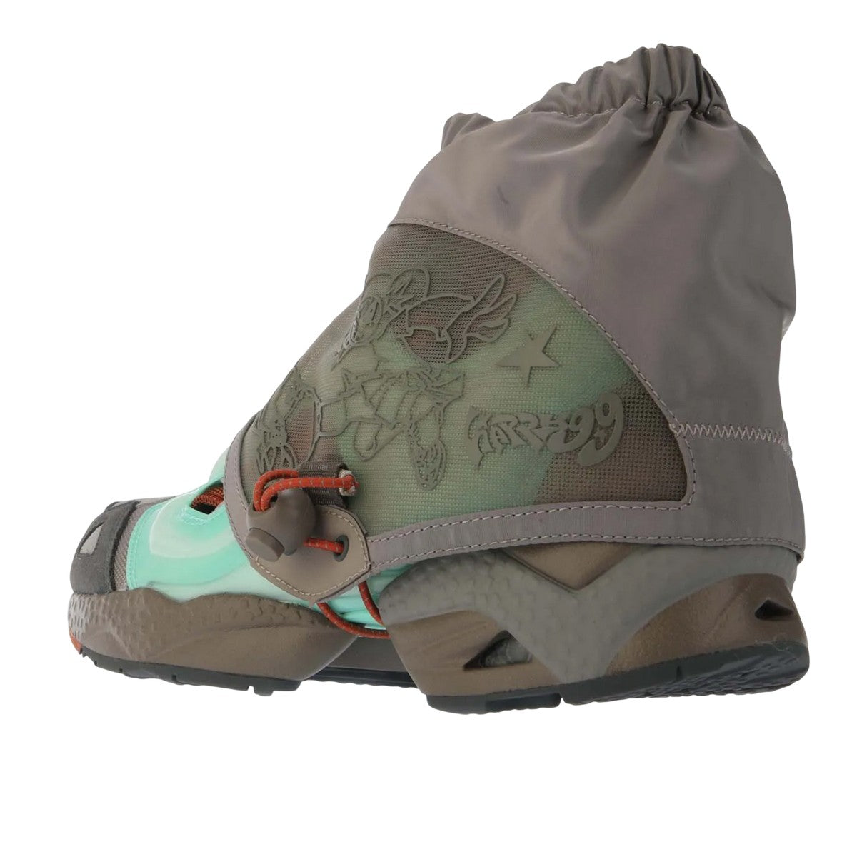 Mint - Back - Reebok Mens Happy99 InstaPump Fury 95 Leather Trainers