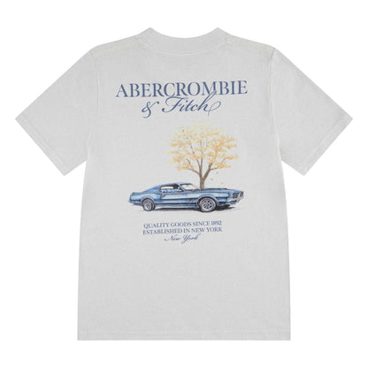 White - Back - Abercrombie & Fitch Childrens-Kids Back Print T-Shirt