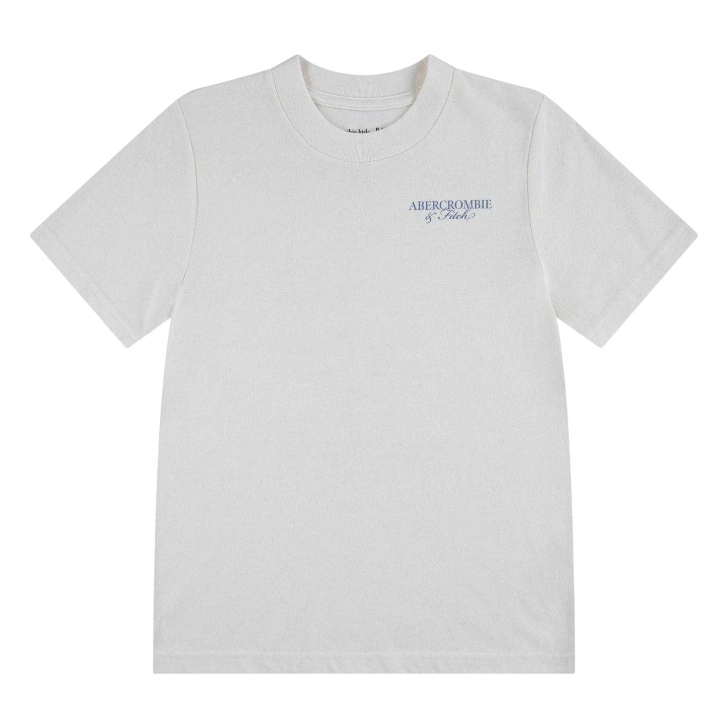White - Front - Abercrombie & Fitch Childrens-Kids Back Print T-Shirt