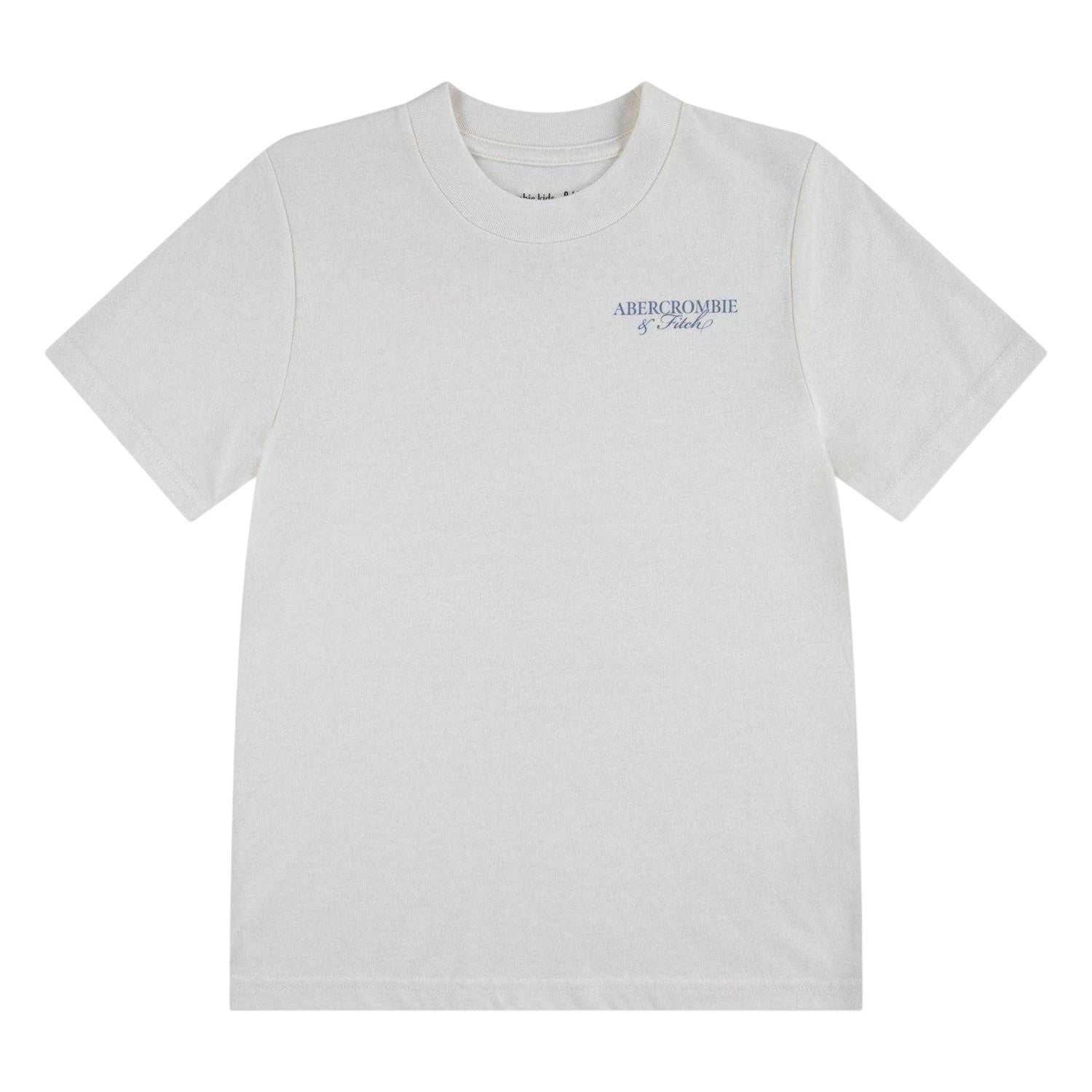 White - Front - Abercrombie & Fitch Childrens-Kids Back Print T-Shirt