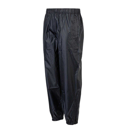 Black - Lifestyle - Sondico Mens Polyester Logo Rain Trousers