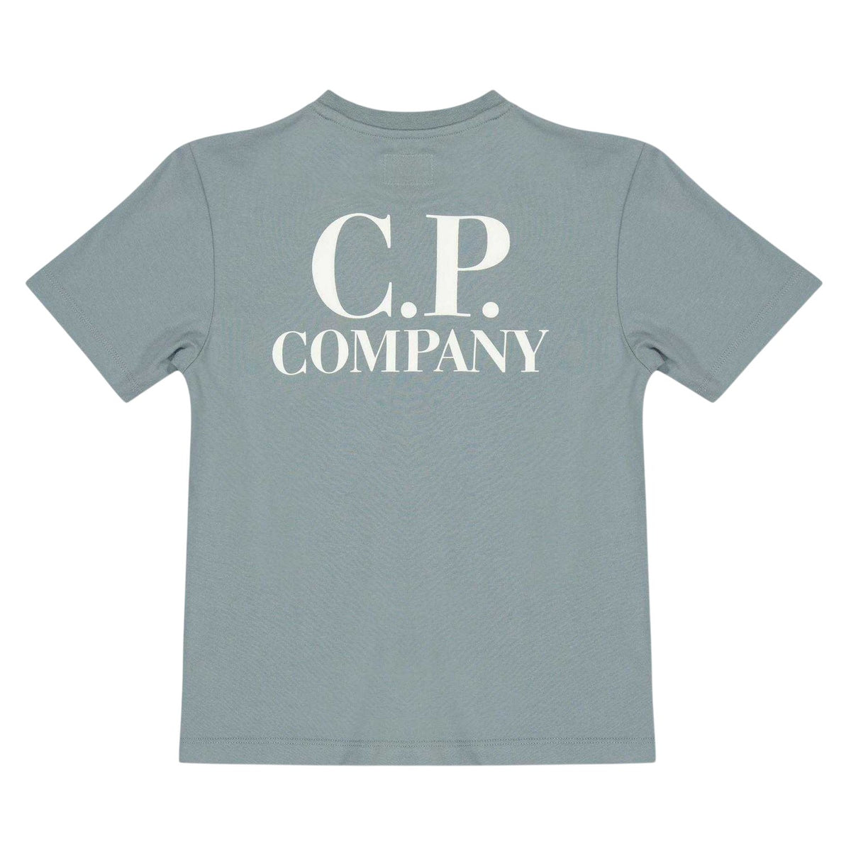 Blue - Back - C.P. Company Childrens-Kids Logo T-Shirt